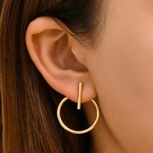 Earring Gold Hoop Earring